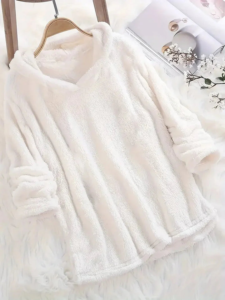 Brit & Boho™ I Nora Fleece Solid Hoodie Brit & Boho | Fashion & Boutique