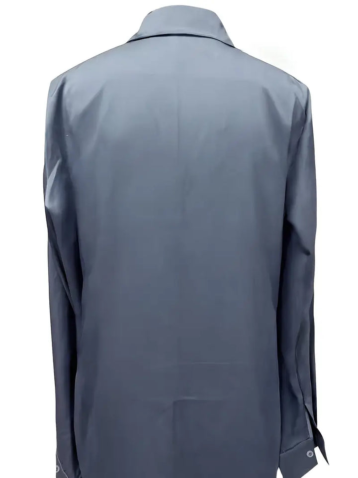 Eva | Premium V-Neck Satin Blouse