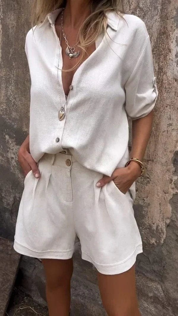 Brit & Boho™ | Isla Linen Co-Ord Set