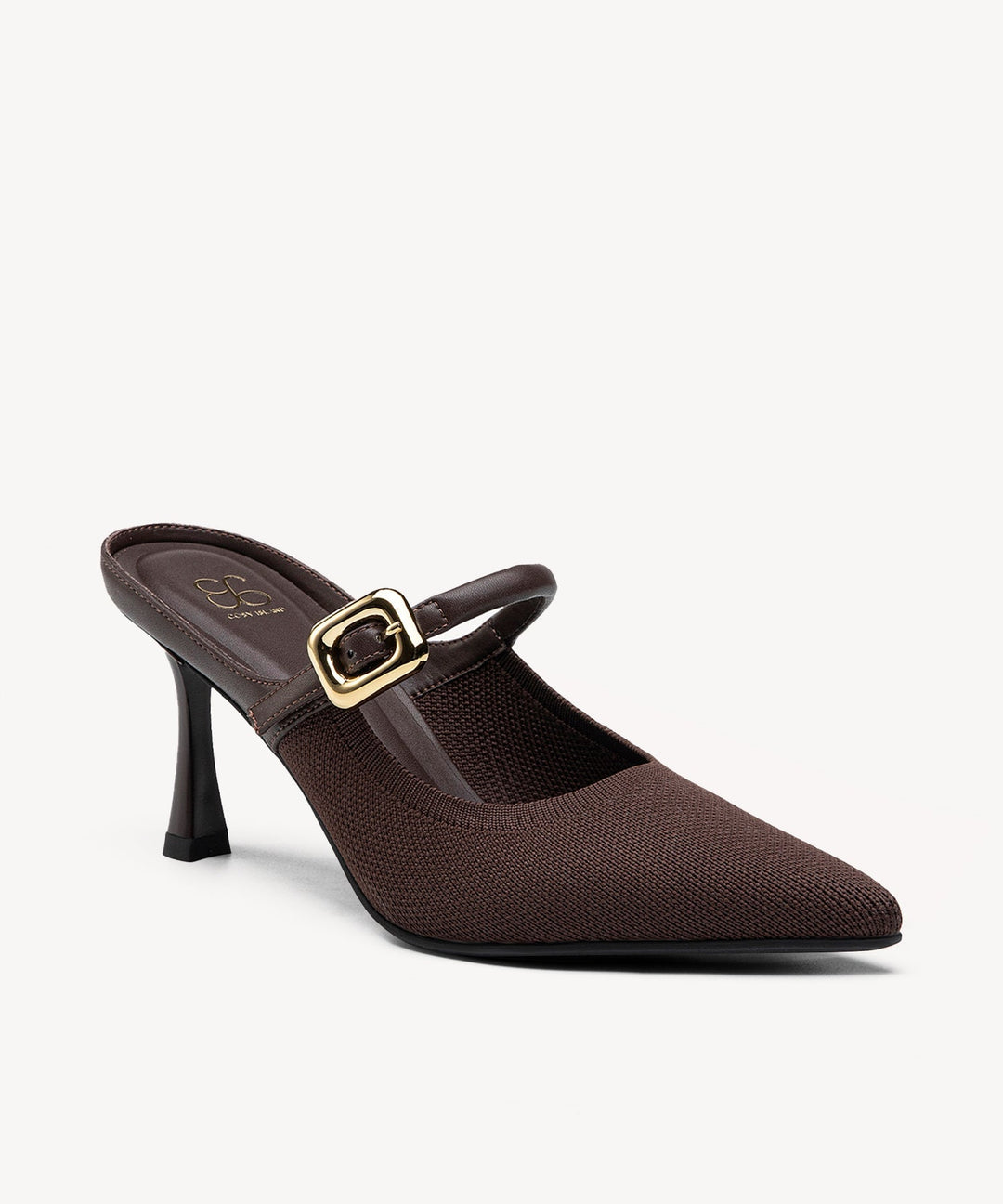 Brittanny Pointed Toe Heeled Mule