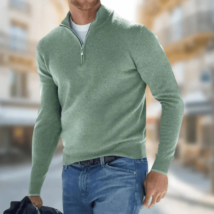 Brit & Boho™️ | Hudson - Men's Quarter-Zip Sweater Brit & Boho | Fashion & Boutique
