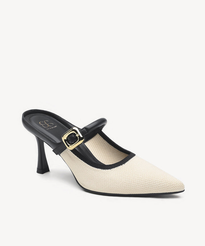 Brittanny Pointed Toe Heeled Mule
