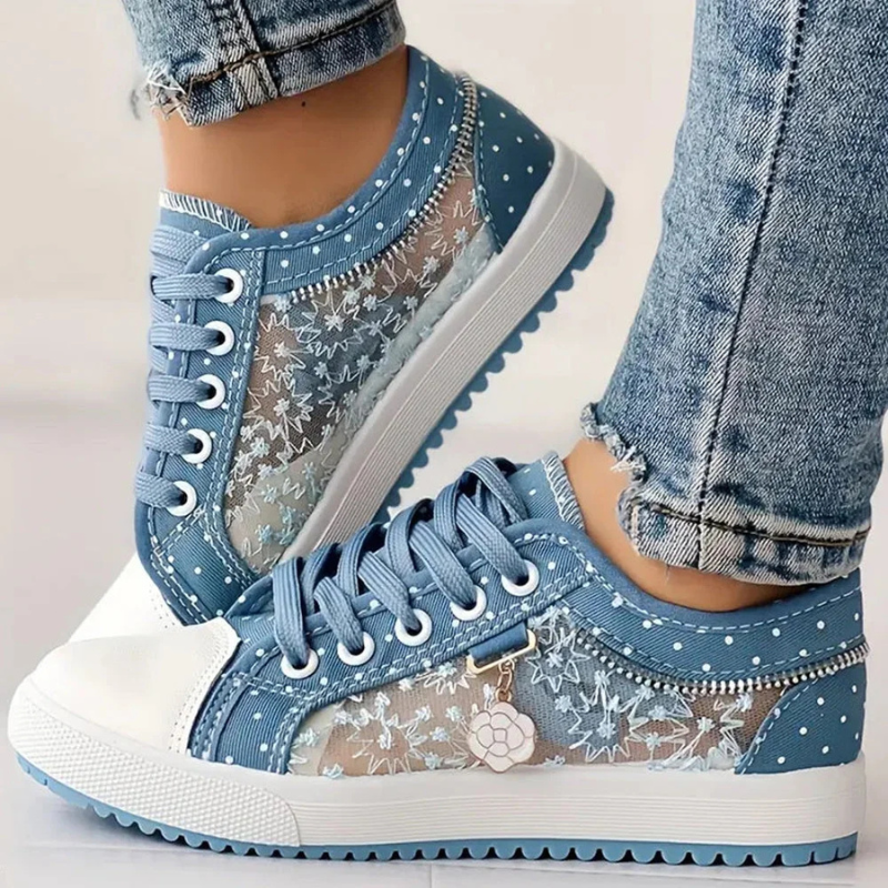Caro | Elegant Floral Sneakers