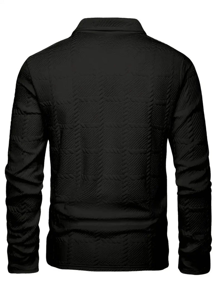 Brit & Boho™️ | Liam Casual Geometric Knit Polo Shirt Brit & Boho | Fashion & Boutique