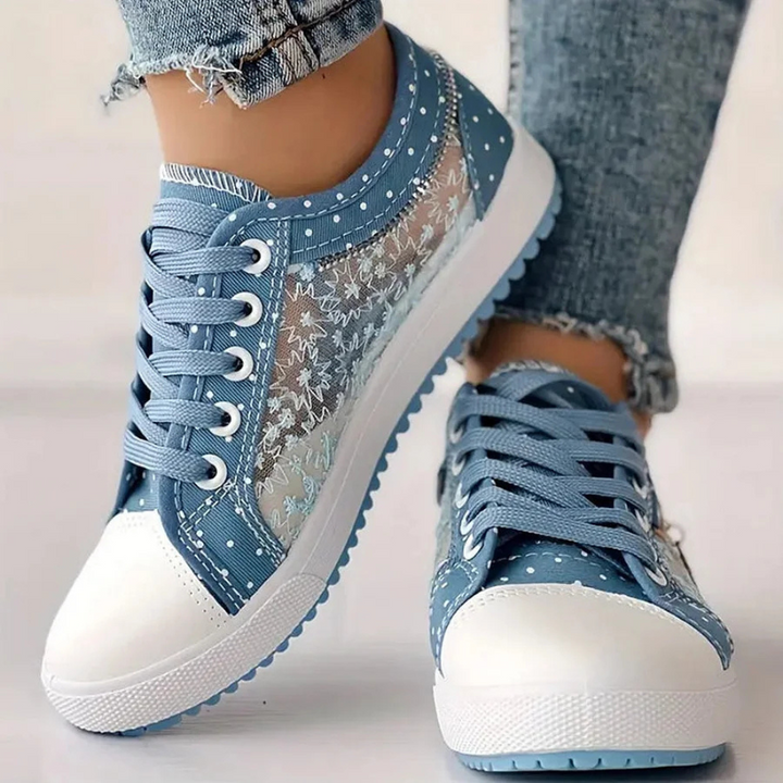 Caro | Elegant Floral Sneakers