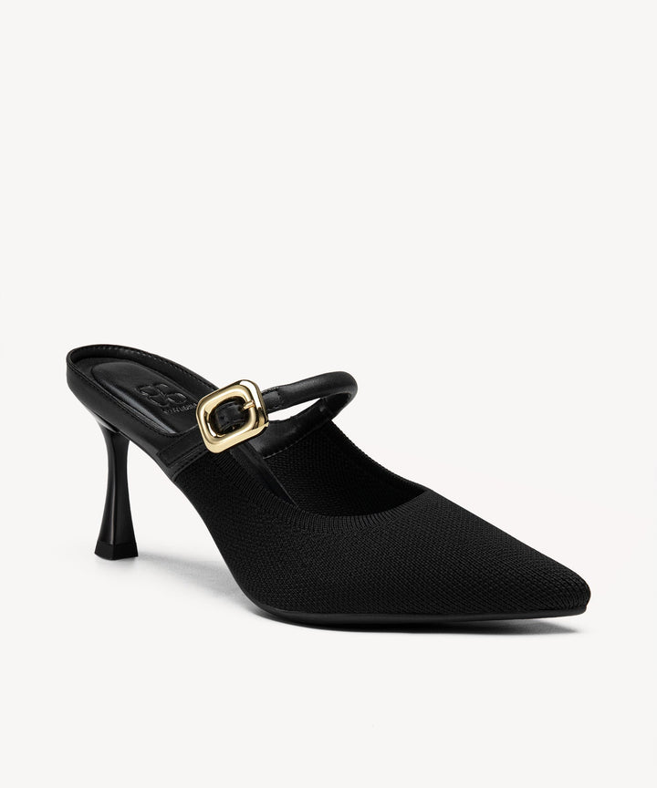 Brittanny Pointed Toe Heeled Mule