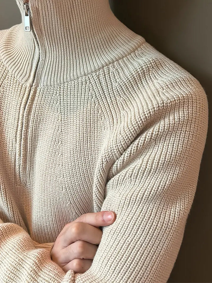 Brit & Boho™️ | Ethan Classic Knit Zipper Brit & Boho | Fashion & Boutique