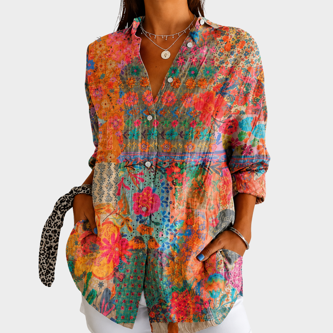 Florence™ Patchwork Floral Blouse