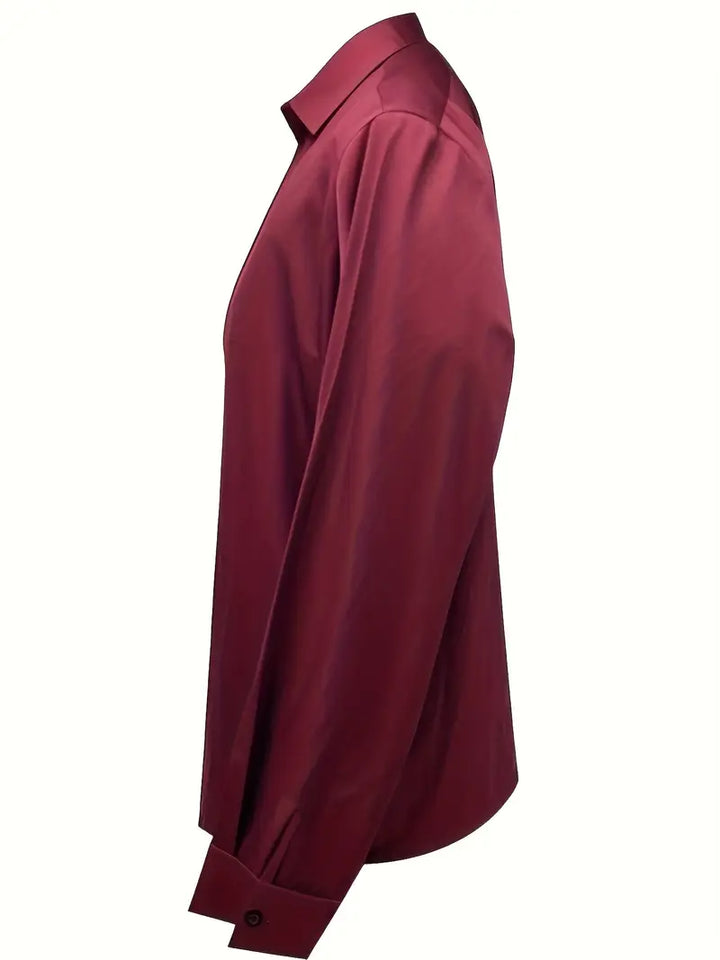 Eva | Premium V-Neck Satin Blouse