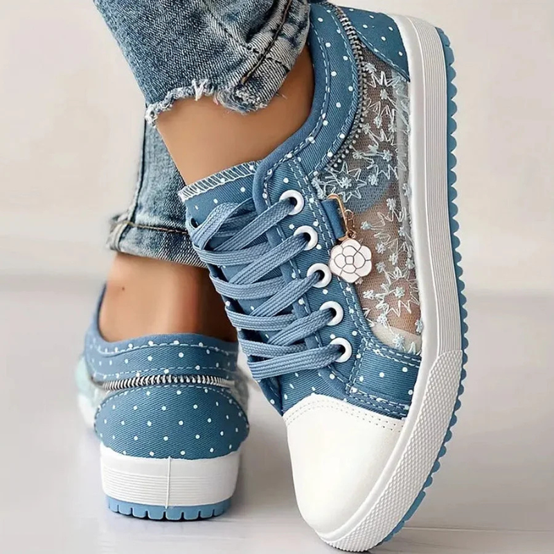 Caro | Elegant Floral Sneakers