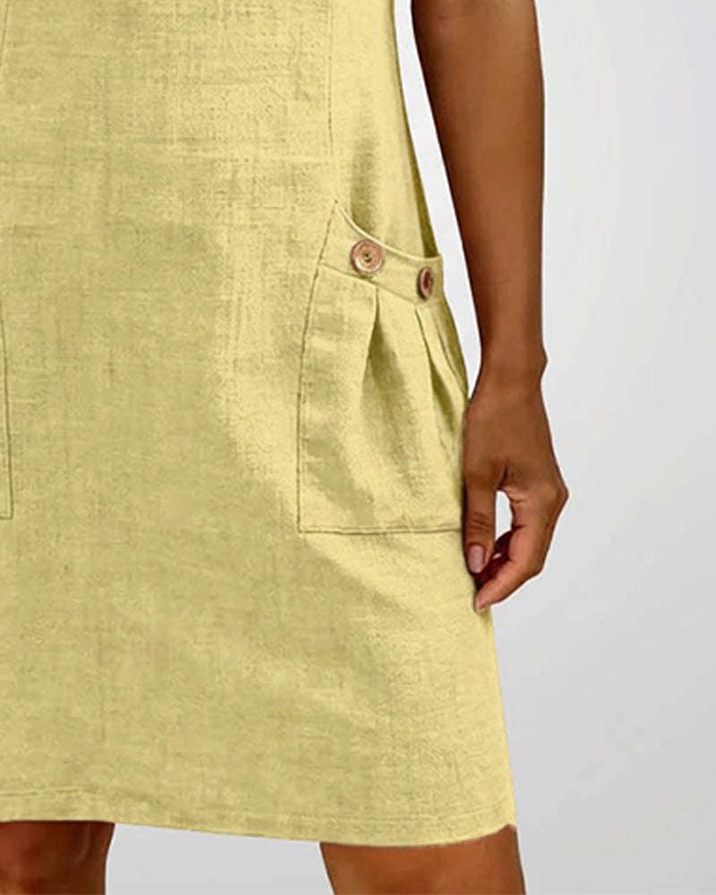 Sophie™ Cotton Zip Pocket Dress