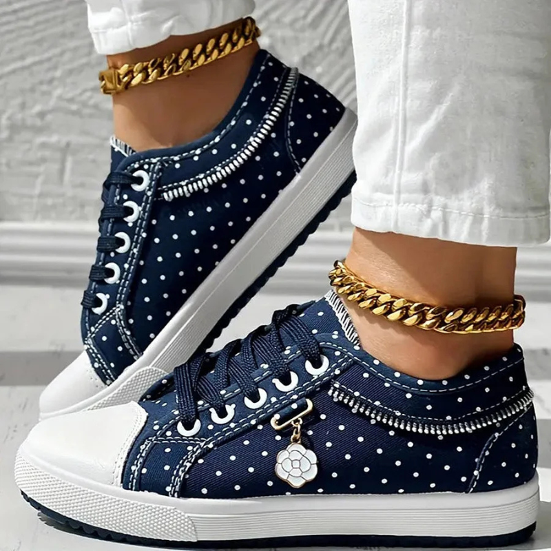 Caro | Elegant Floral Sneakers