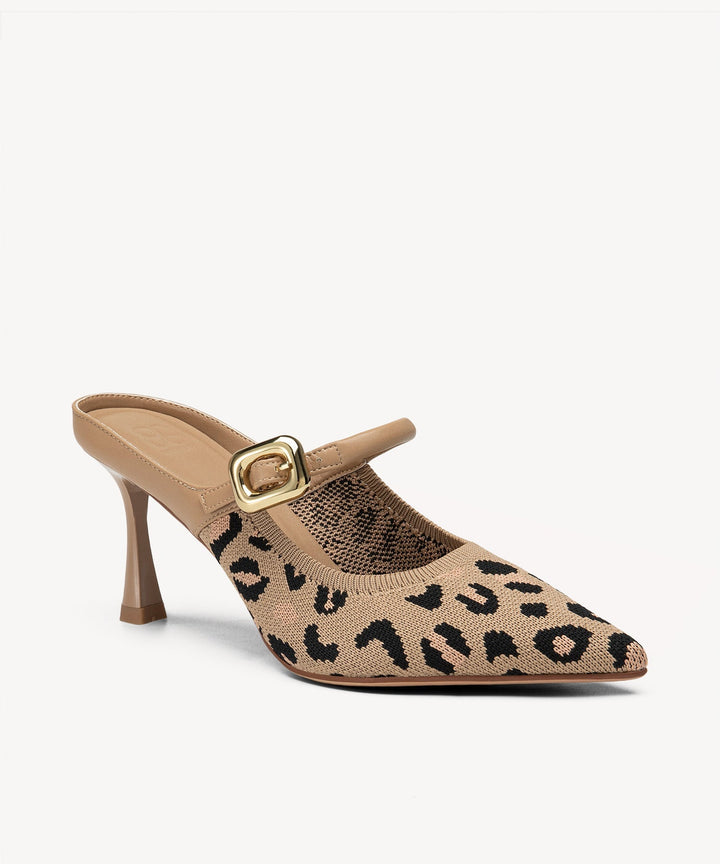 Brittanny Pointed Toe Heeled Mule