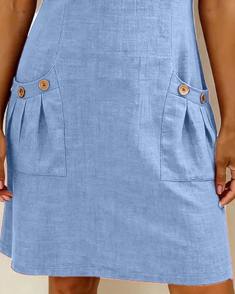 Sophie™ Cotton Zip Pocket Dress
