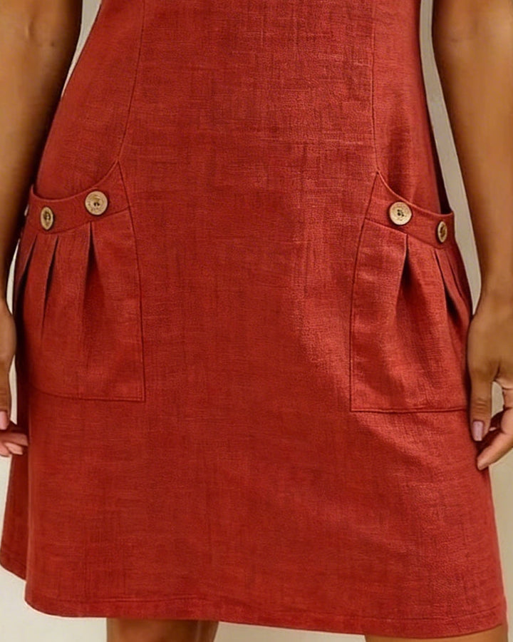 Sophie™ Cotton Zip Pocket Dress