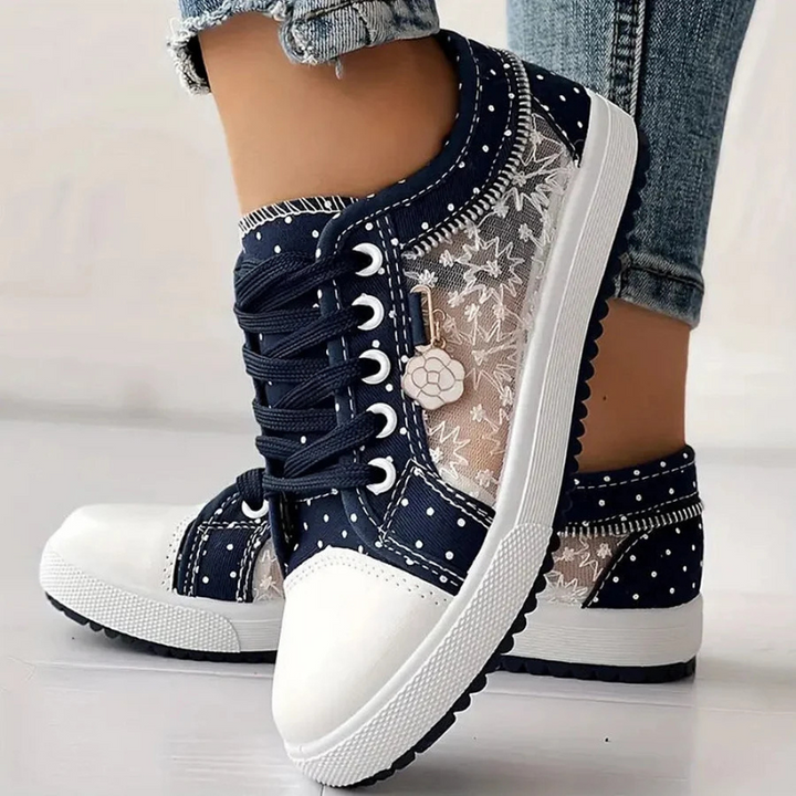 Caro | Elegant Floral Sneakers