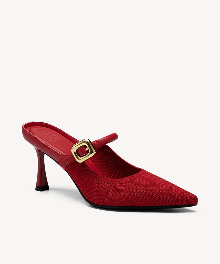 Brittanny Pointed Toe Heeled Mule