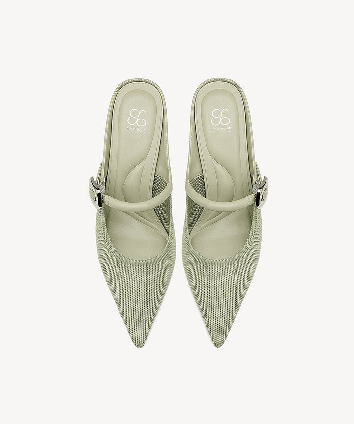Brittanny Pointed Toe Heeled Mule