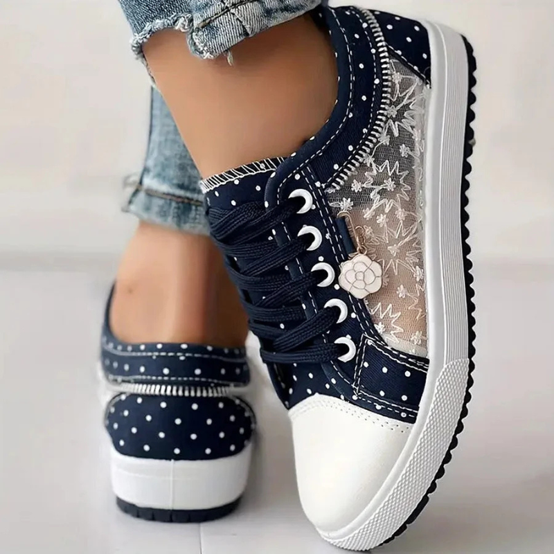 Caro | Elegant Floral Sneakers