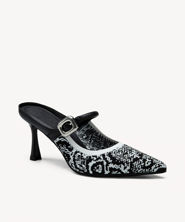 Brittanny Pointed Toe Heeled Mule