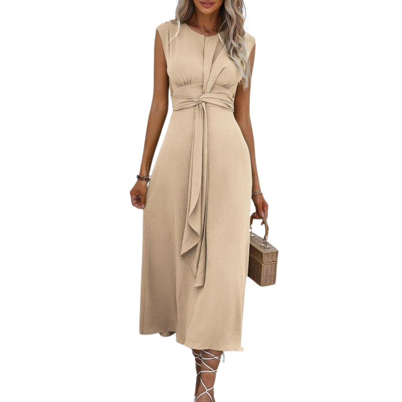 ROBBYN™ - Trendy Waist-Tie Sleeveless Dress