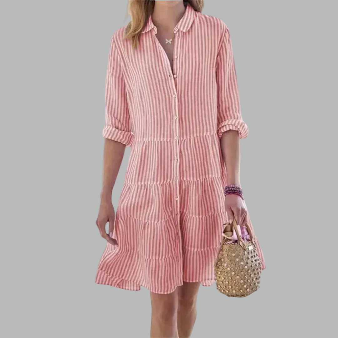 Lydia™ Flattering Button Dress