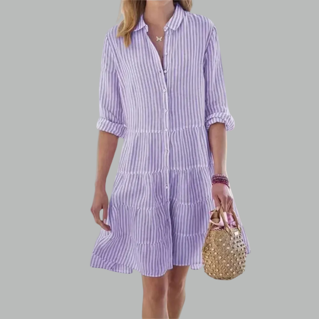 Lydia™ Flattering Button Dress