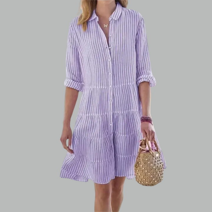 Lydia™ Flattering Button Dress