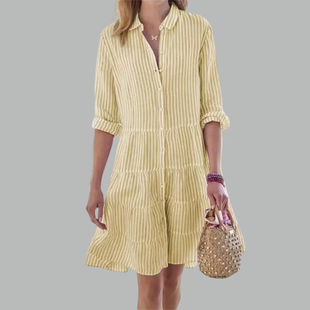 Lydia™ Flattering Button Dress