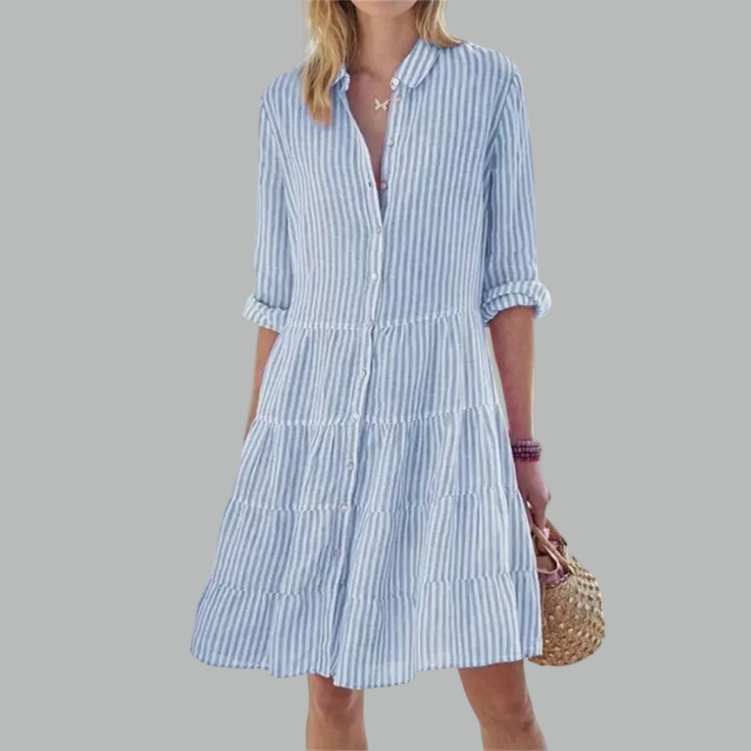 Lydia™ Flattering Button Dress