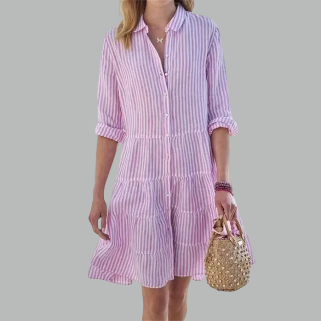 Lydia™ Flattering Button Dress