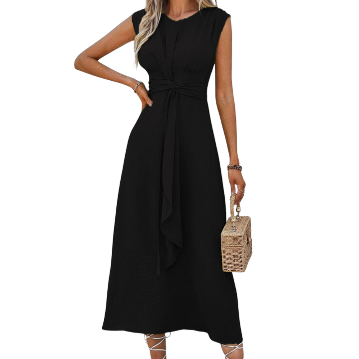 ROBBYN™ - Trendy Waist-Tie Sleeveless Dress