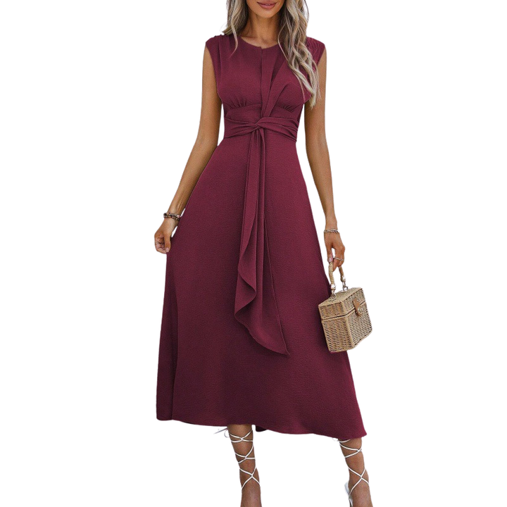 ROBBYN™ - Trendy Waist-Tie Sleeveless Dress