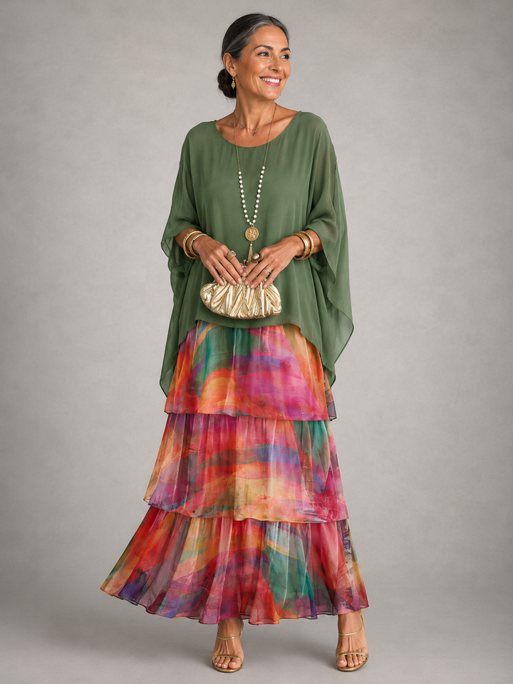 Lara™  | Elegant Flowing Maxi Dress