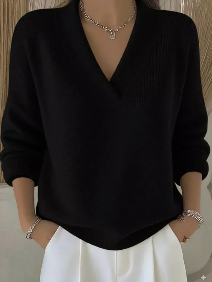 Ruby | Relaxed V-Neck Sweater
