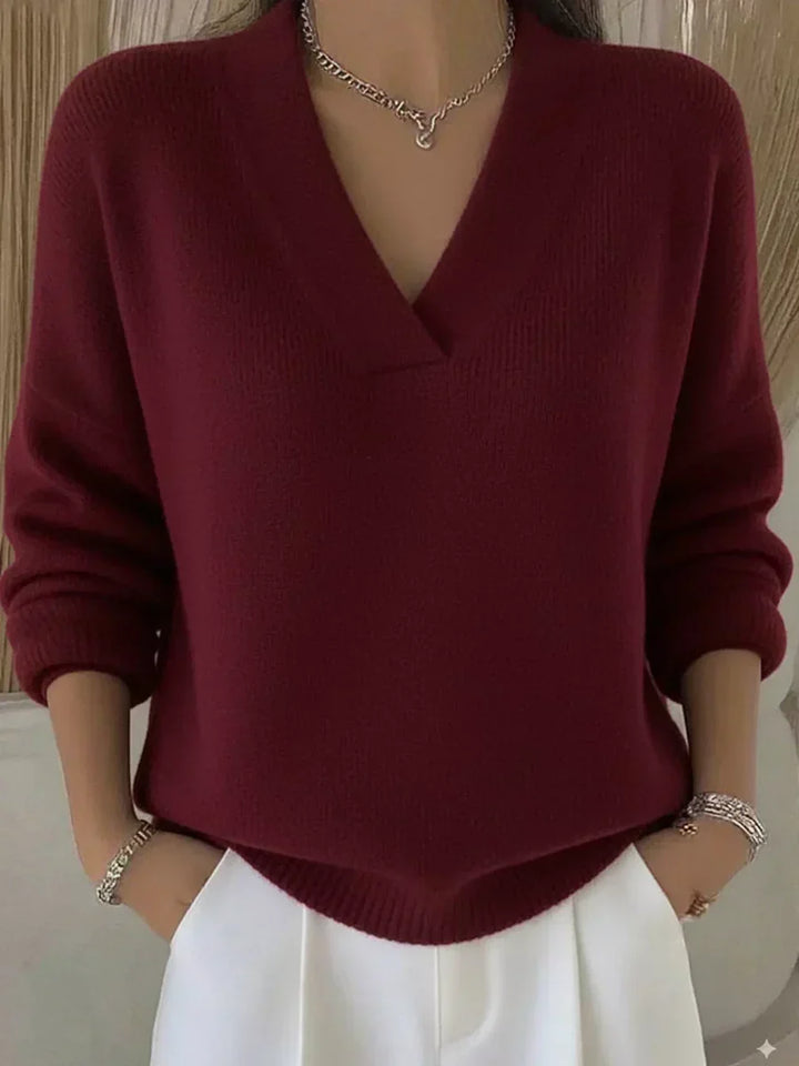 Ruby | Relaxed V-Neck Sweater