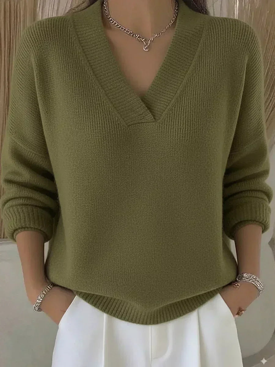 Ruby | Relaxed V-Neck Sweater