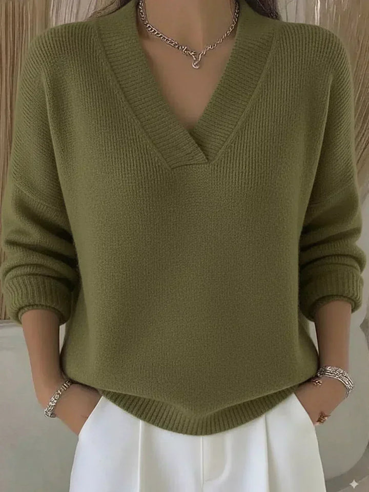 Ruby | Relaxed V-Neck Sweater