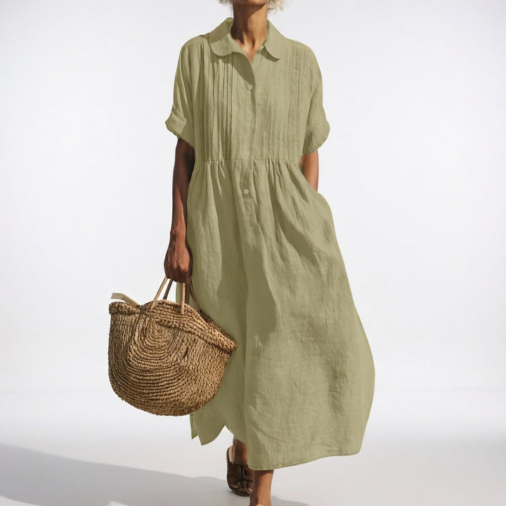 Lysandra™ | Flowing Summer Shirt Dress
