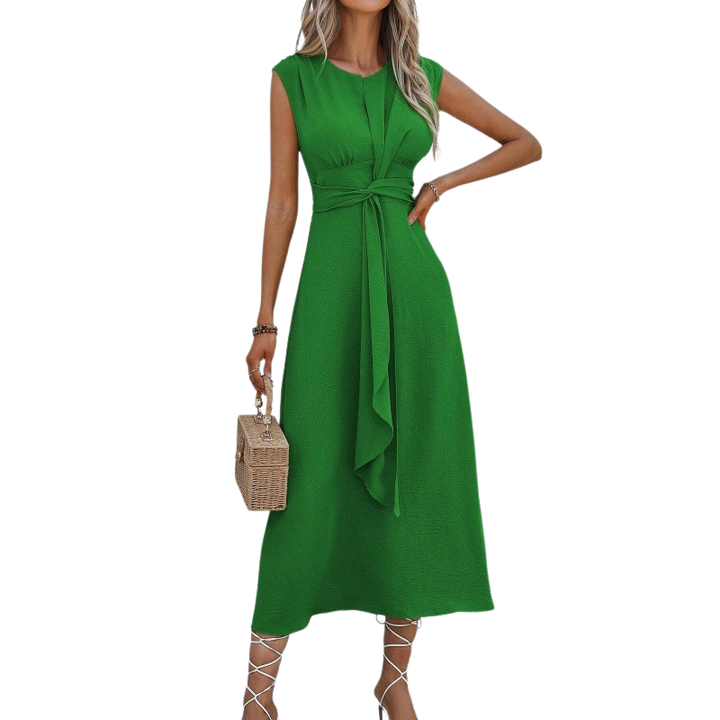 ROBBYN™ - Trendy Waist-Tie Sleeveless Dress