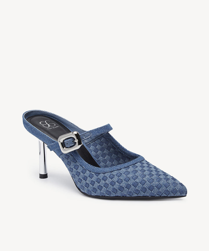 Brittanny Pointed Toe Heeled Mule