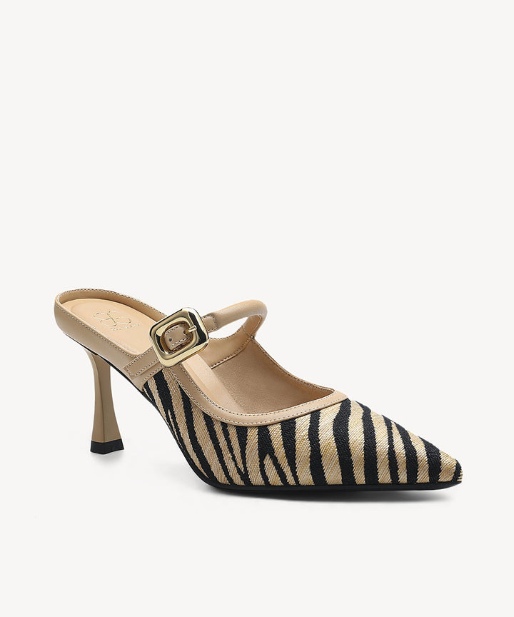 Brittanny Pointed Toe Heeled Mule