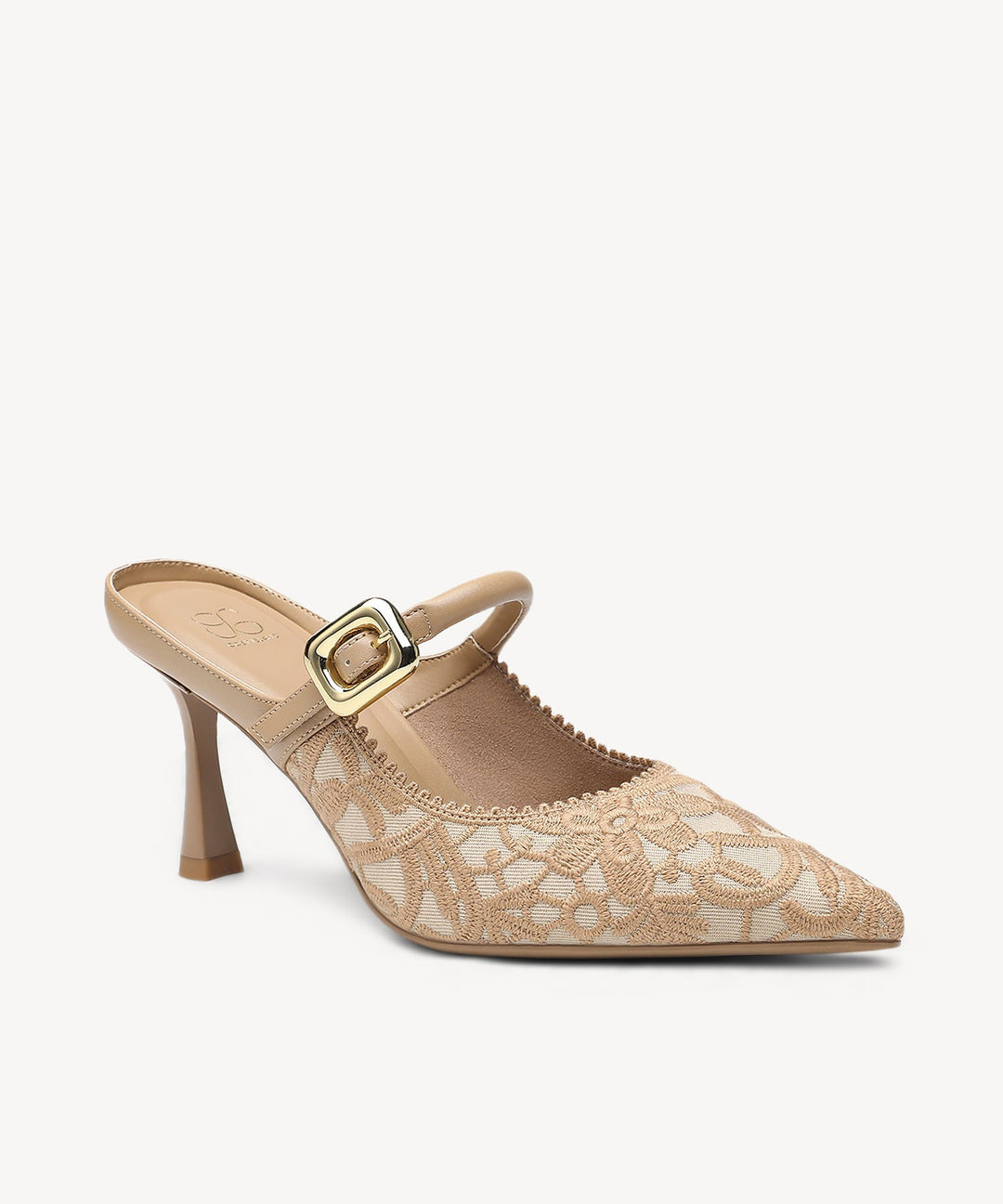 Brittanny Pointed Toe Heeled Mule