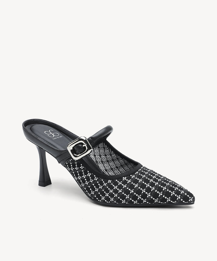 Brittanny Pointed Toe Heeled Mule