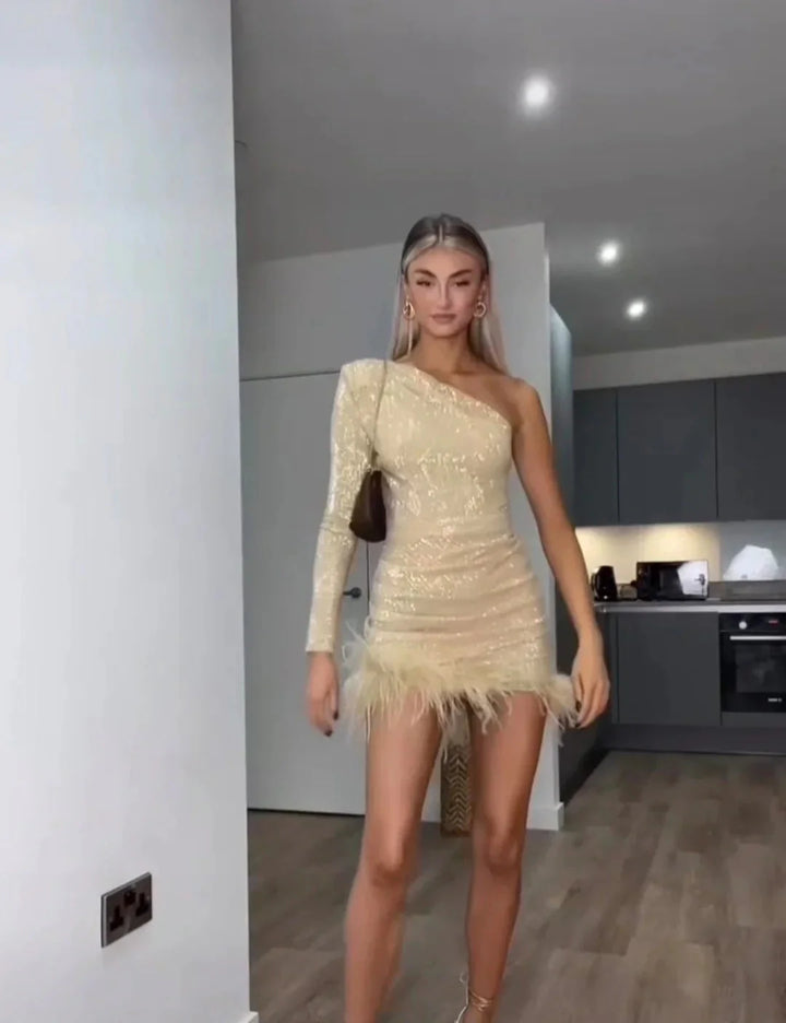 Brit & Boho™ I  Stella Gold Dress Brit & Boho | Fashion & Boutique