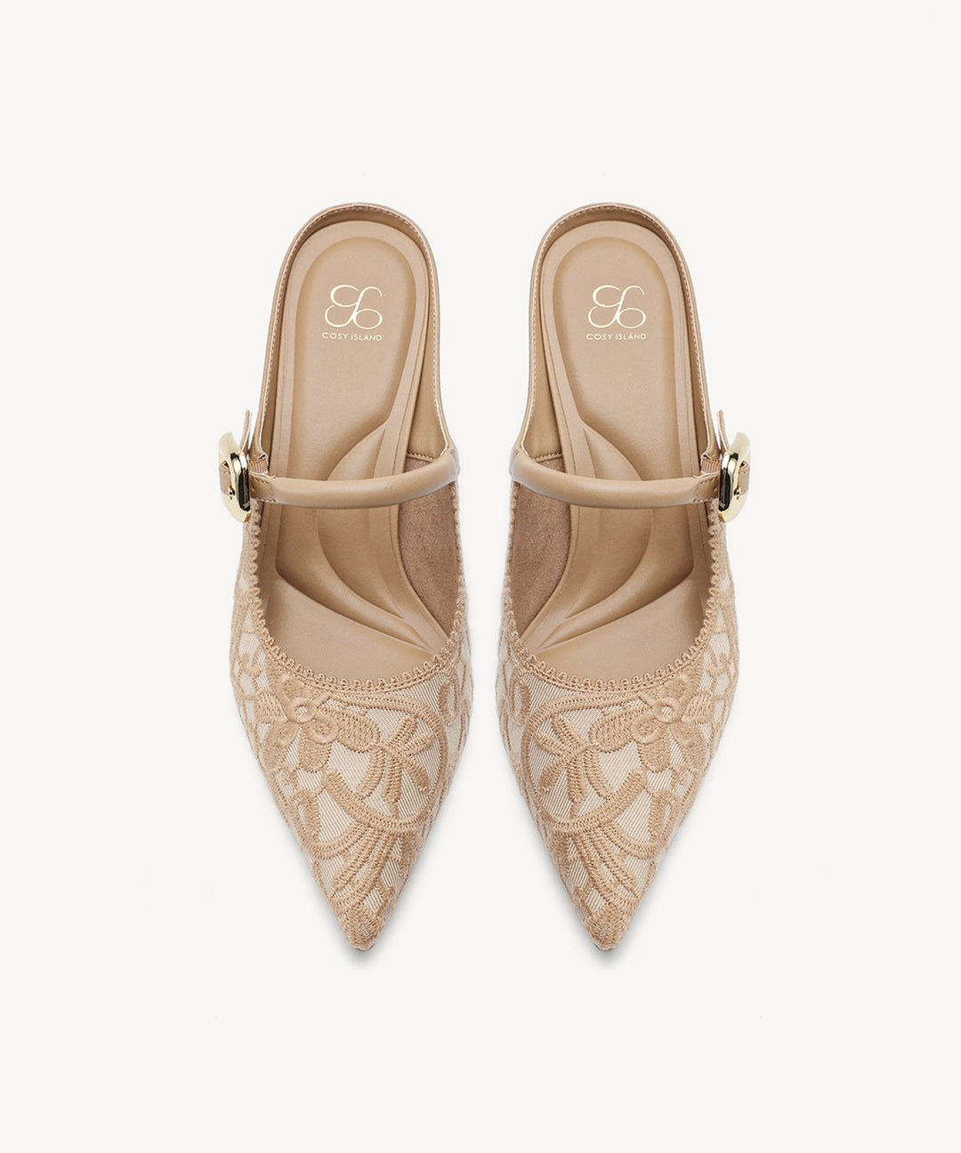 Brittanny Pointed Toe Heeled Mule