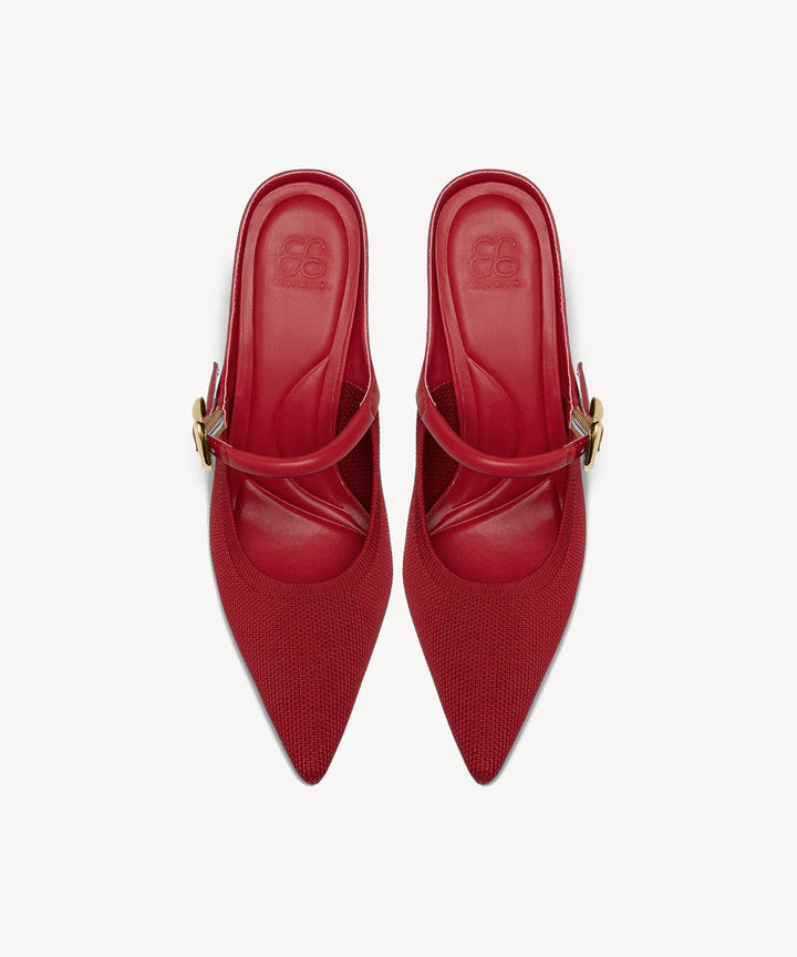 Brittanny Pointed Toe Heeled Mule