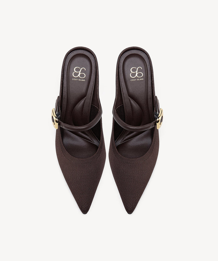 Brittanny Pointed Toe Heeled Mule