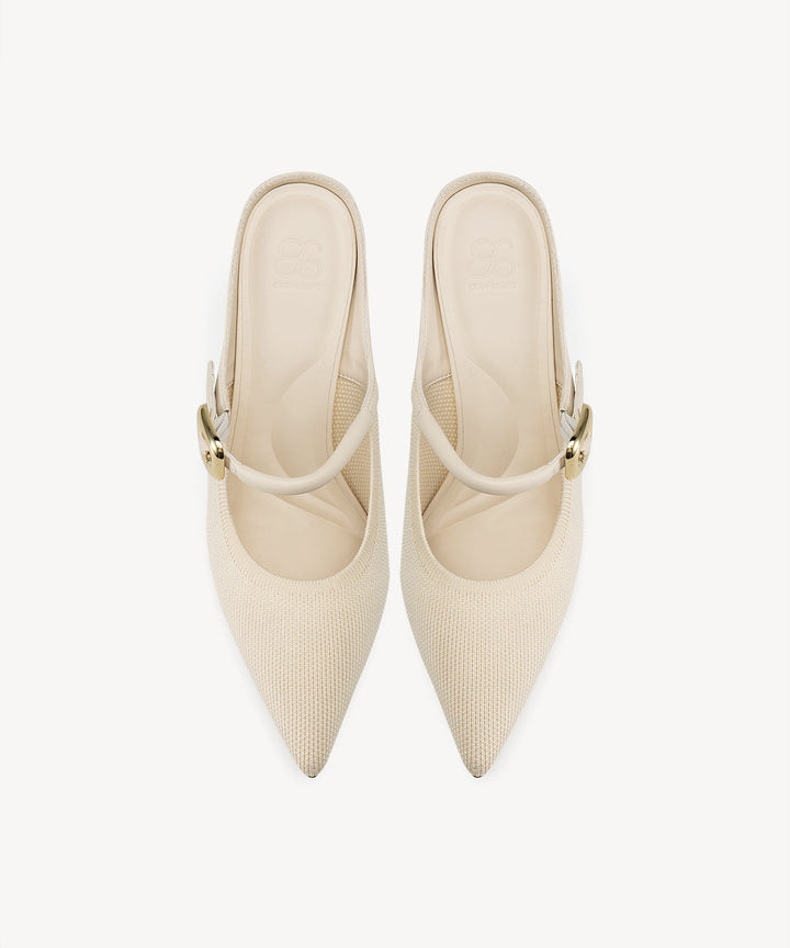 Brittanny Pointed Toe Heeled Mule