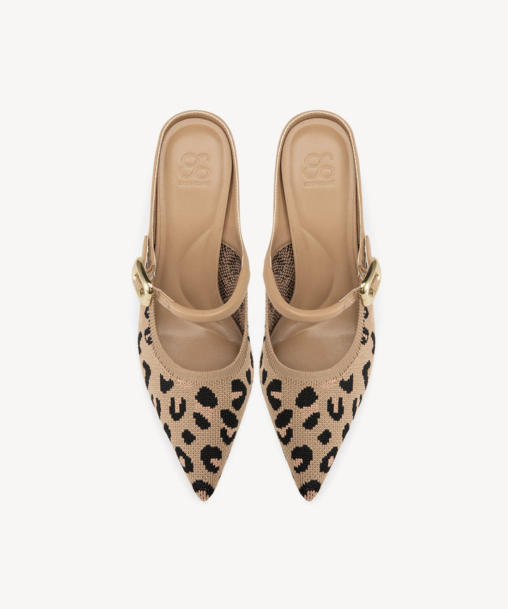 Brittanny Pointed Toe Heeled Mule